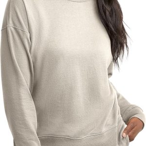 Women  French Terry Sweatshirt, Lightweight  Pullover Sweatshirt, Available in Plus